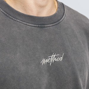Method Signature Crew Sweatshirt – verwaschenes Braun